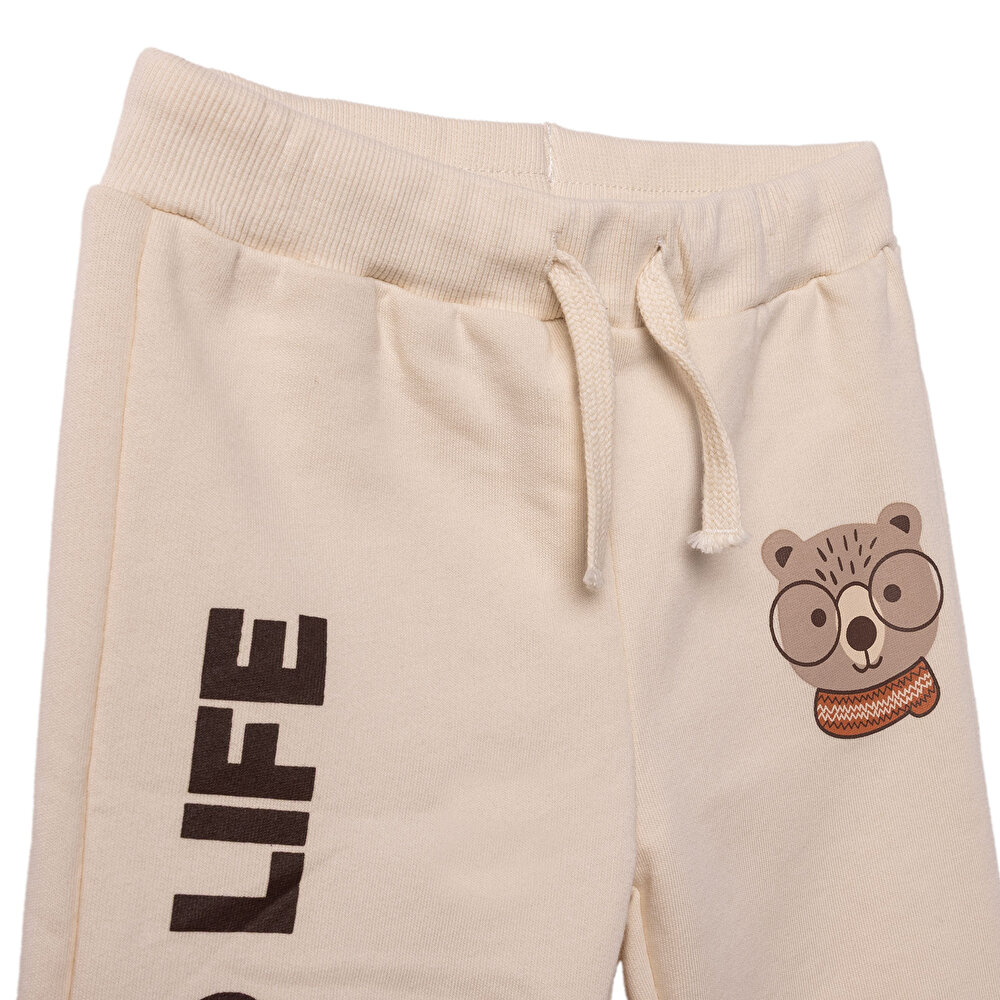 Erkek Bebek Woodland Boy 1 Eşofman Takımı Üç İplik Bisiklet Yaka Uzun Kol Ribanalı Paça