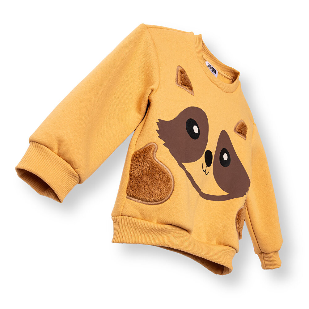 Erkek Bebek Woodland Boy 1 Sweatshirt Şardonlu Bisiklet Yaka Uzun Kol
