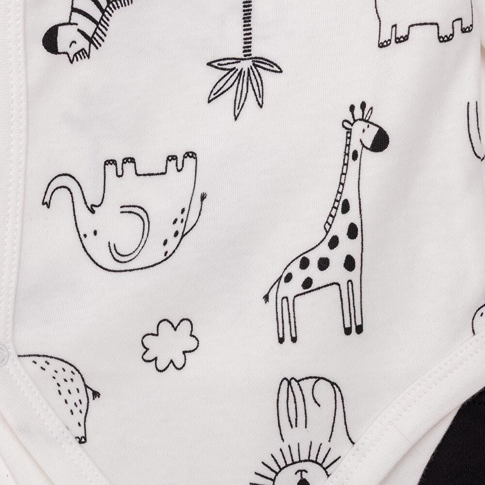 Erkek Bebek Yenidoğan Zıbın Body-Patikli Alt İnterlok Zarf Yaka Uzun Kol Patikli Paça