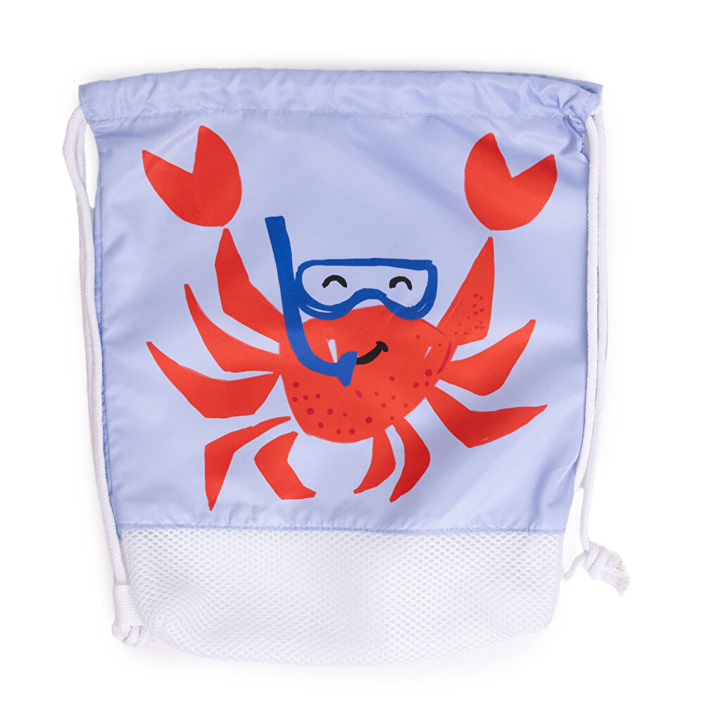 Erkek Çocuk Plaj Çantası İpli Yengeç Desen