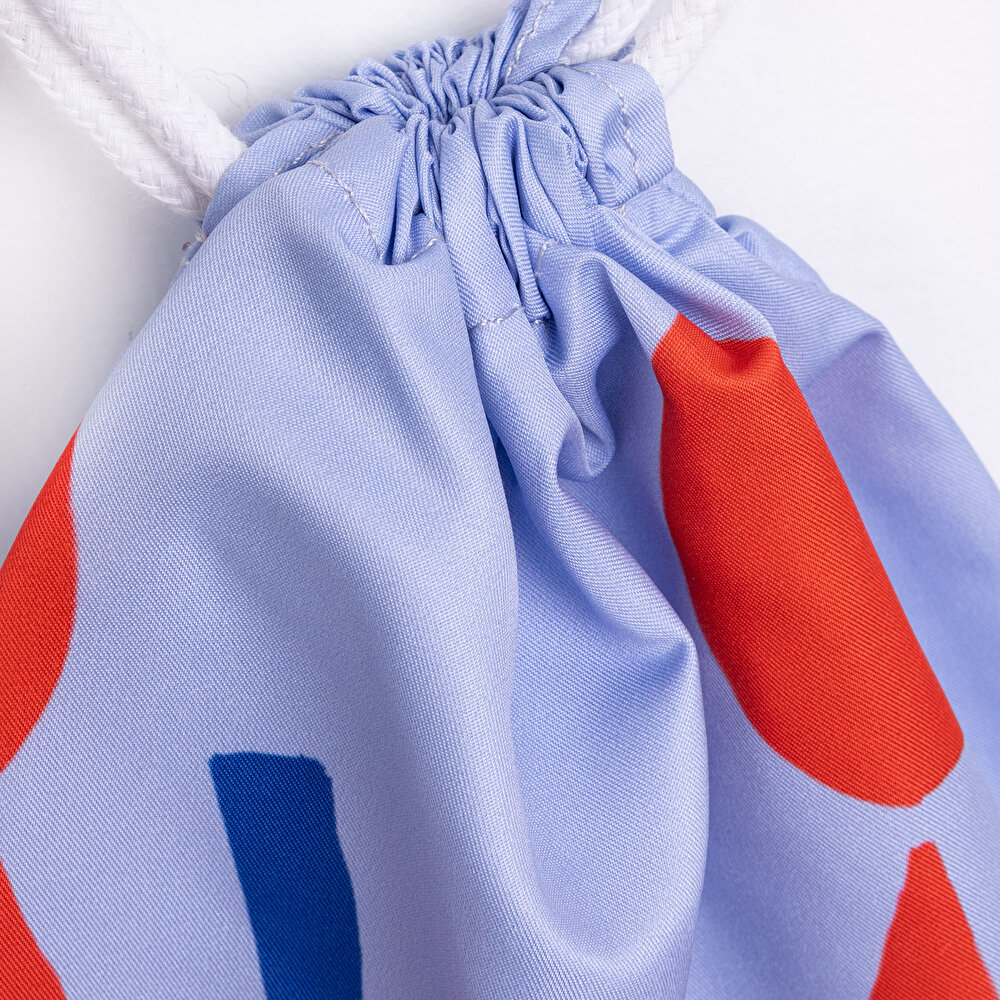 Erkek Çocuk Plaj Çantası İpli Yengeç Desen