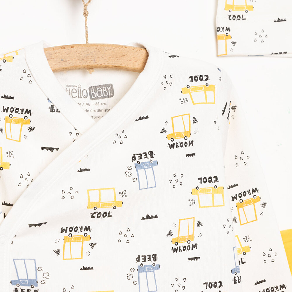 Erkek Zıbın-Şapka-Patikli Alt Erkek Bebek