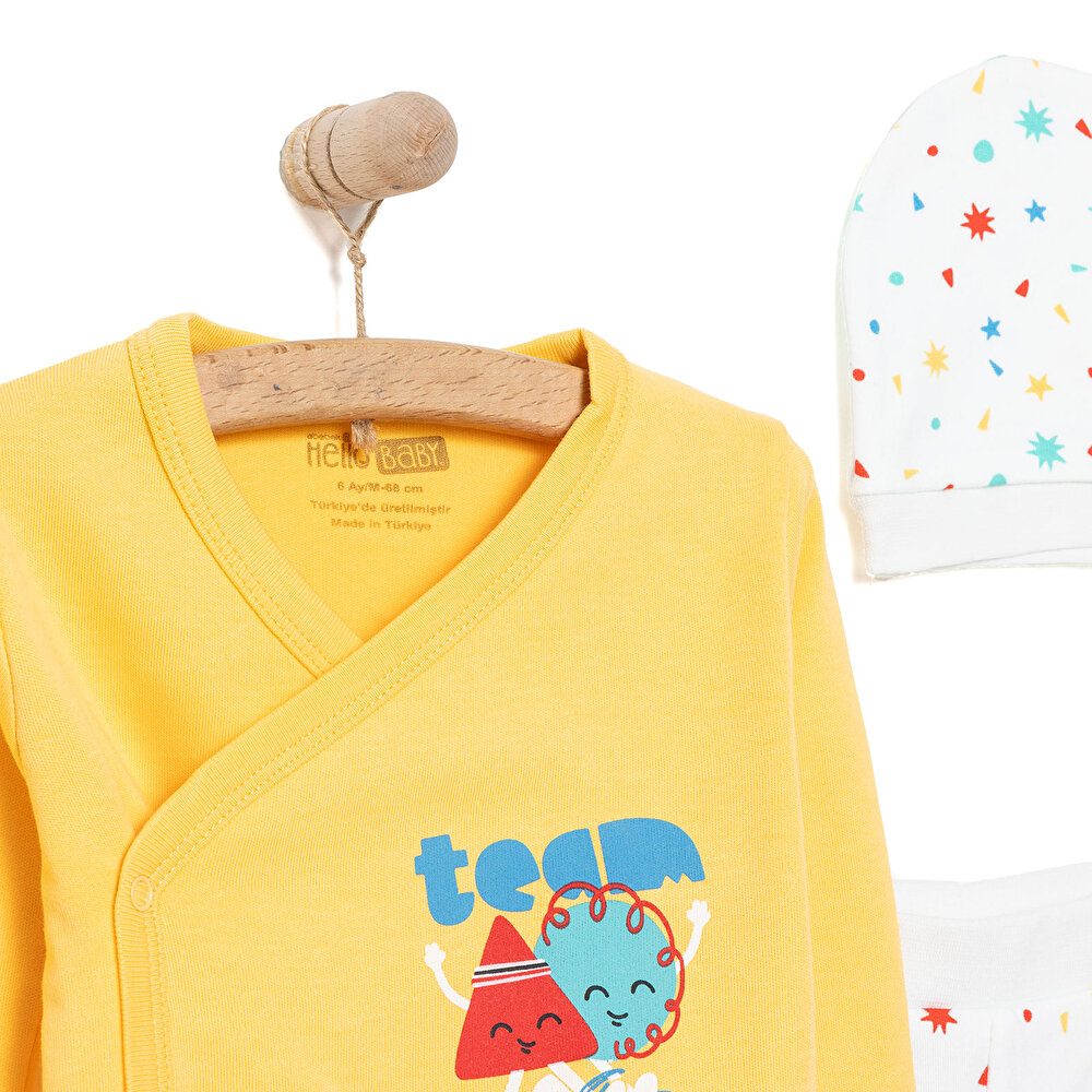 Erkek Zıbın-Şapka-Patikli Alt Erkek Bebek