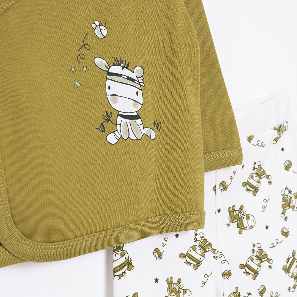 Erkek Zıbın-Şapka-Patikli Alt Erkek Bebek