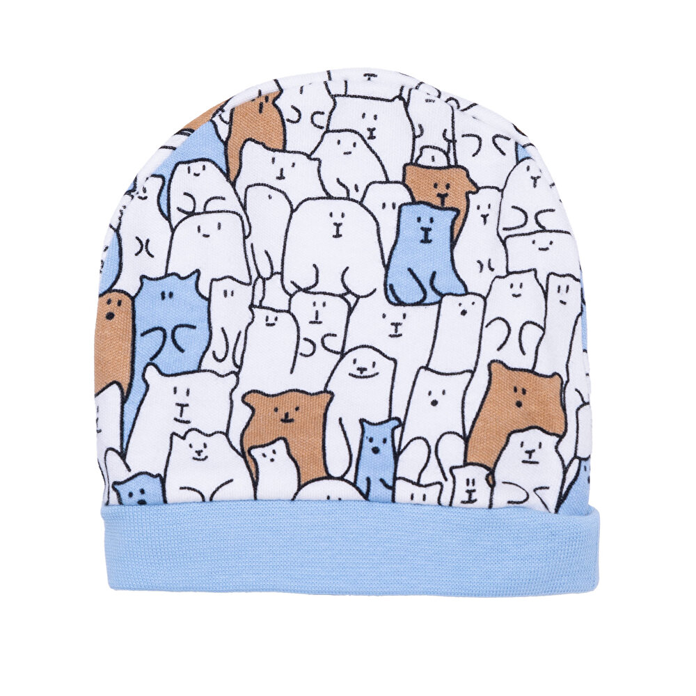 Erkek Zıbın-Şapka-Patikli Alt Erkek Bebek