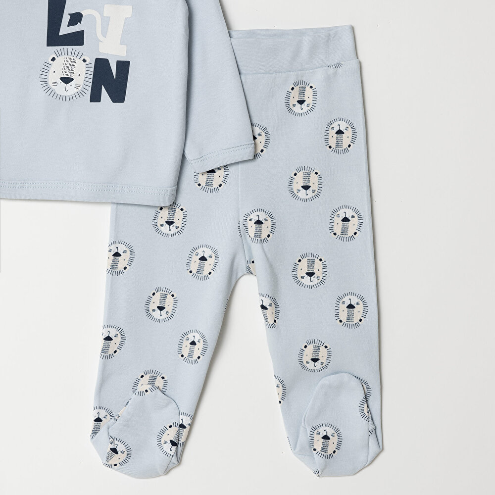 Erkek Zıbın-Şapka-Patikli Alt Erkek Bebek