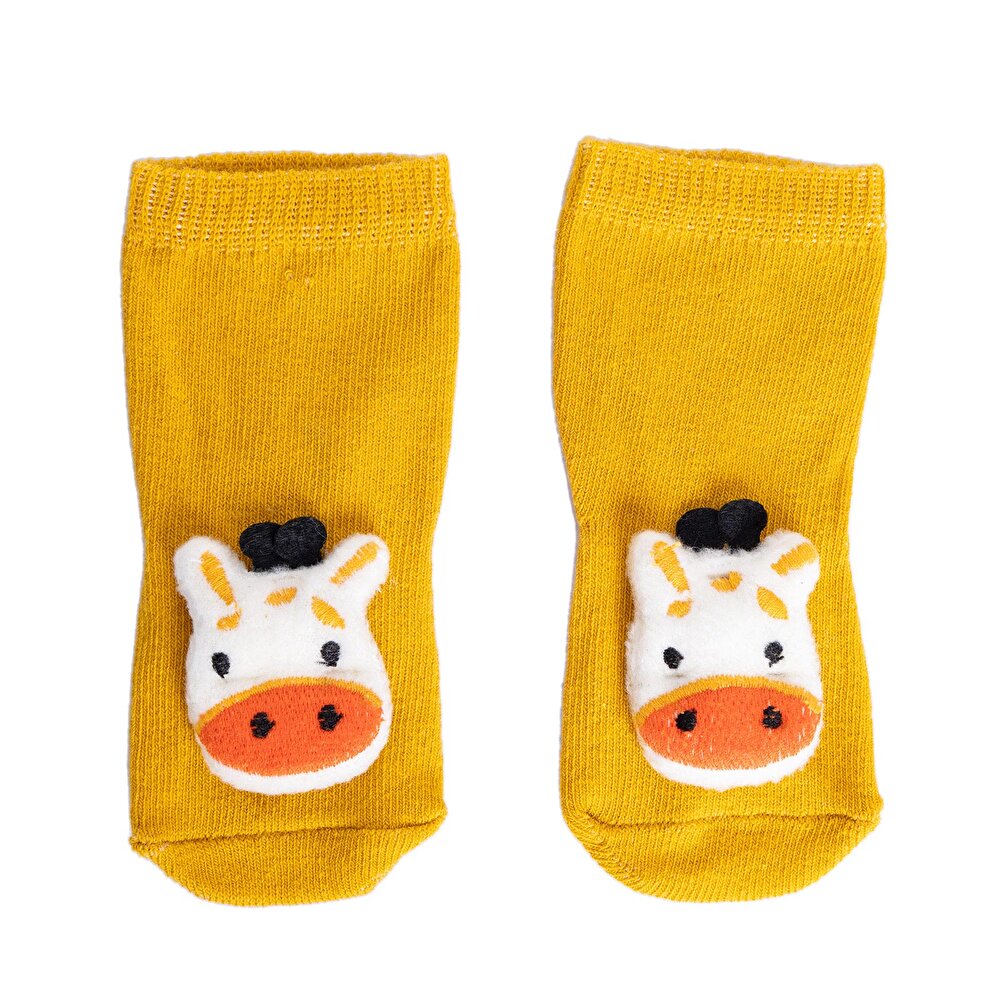 Erkek Zürafa Oyuncaklı Çorap Erkek Bebek