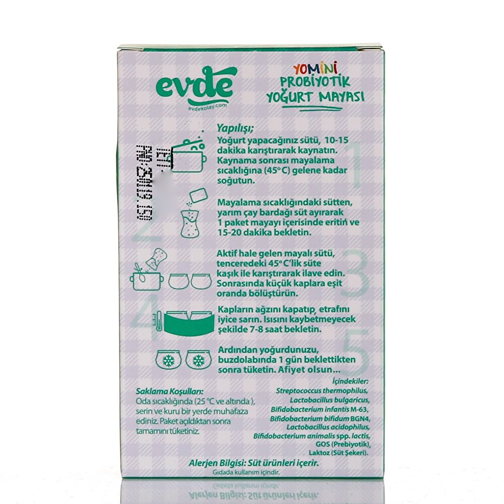 Yomini 5'li Probiyotik Yoğurt Mayası