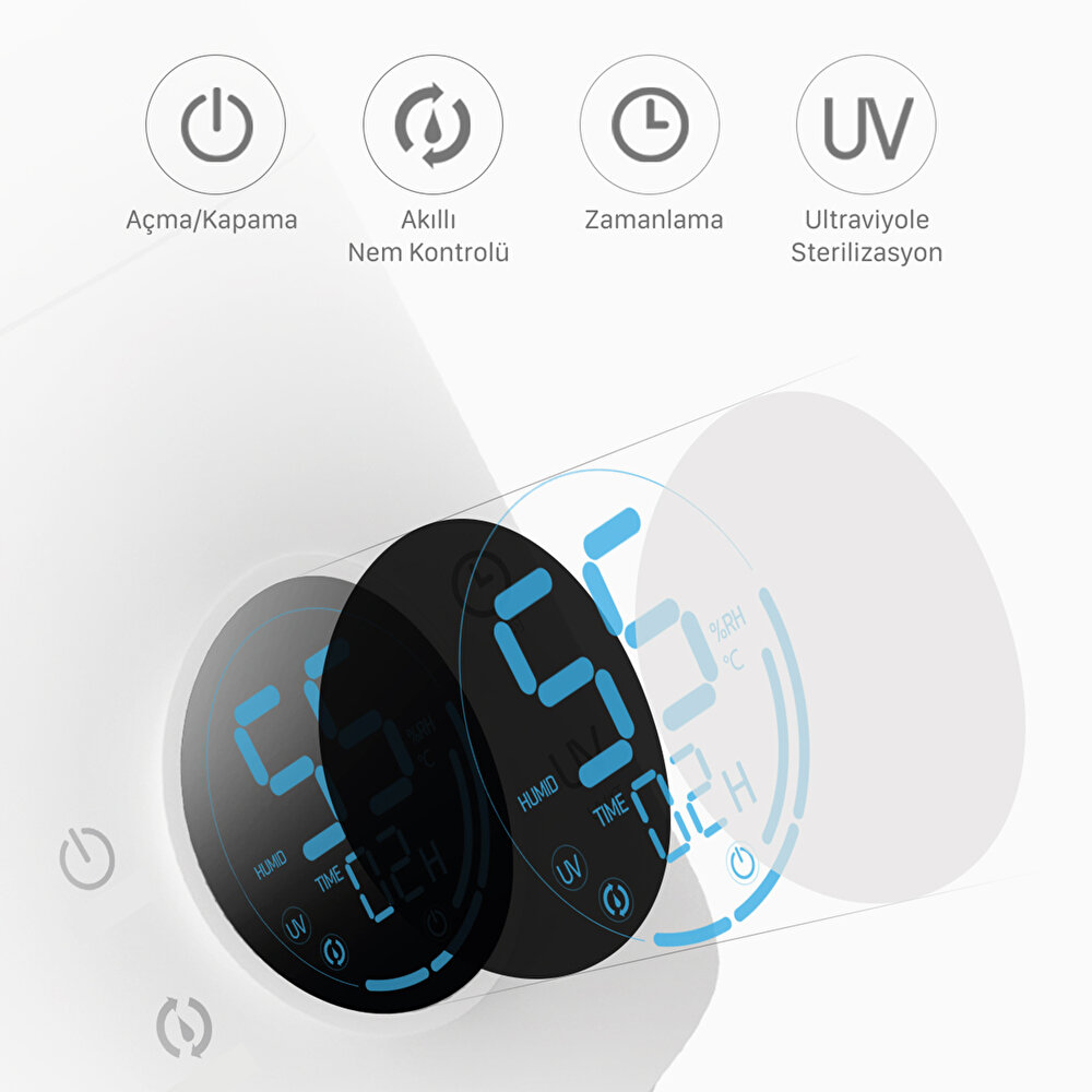 F628S Ultraviyole (UVC) Ultrasonik Soğuk Buhar Makinesi