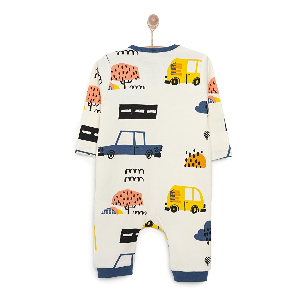 Fermuarlı Patiksiz Tulum Erkek Bebek