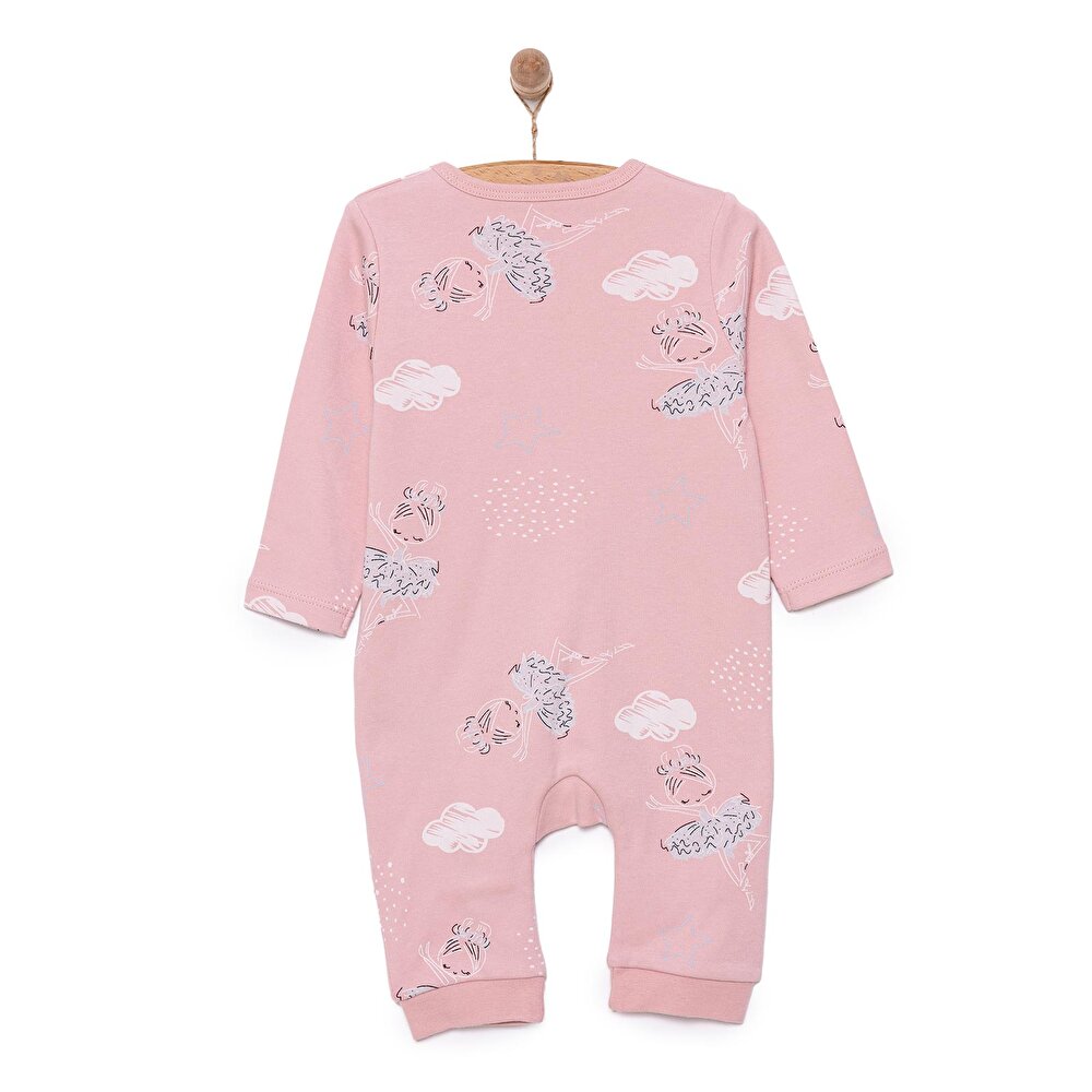 Fermuarlı Patiksiz Tulum Kız Bebek