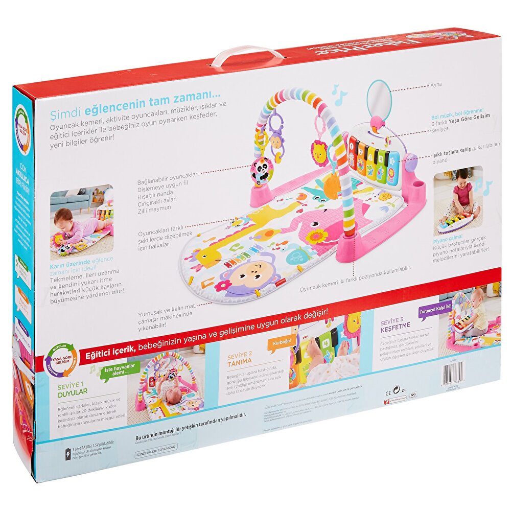 Fisher Price Piyanolu Jimnastik Merkezi Pembe Delüks - Türkçe