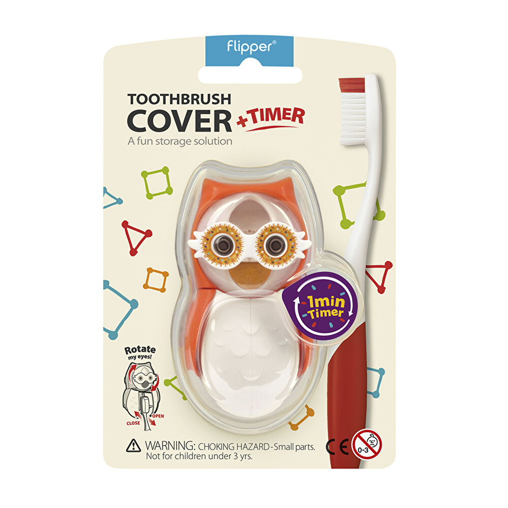 Baykuş Figürlü Kum Saatli Fırça Saklama Kabı - Asortili