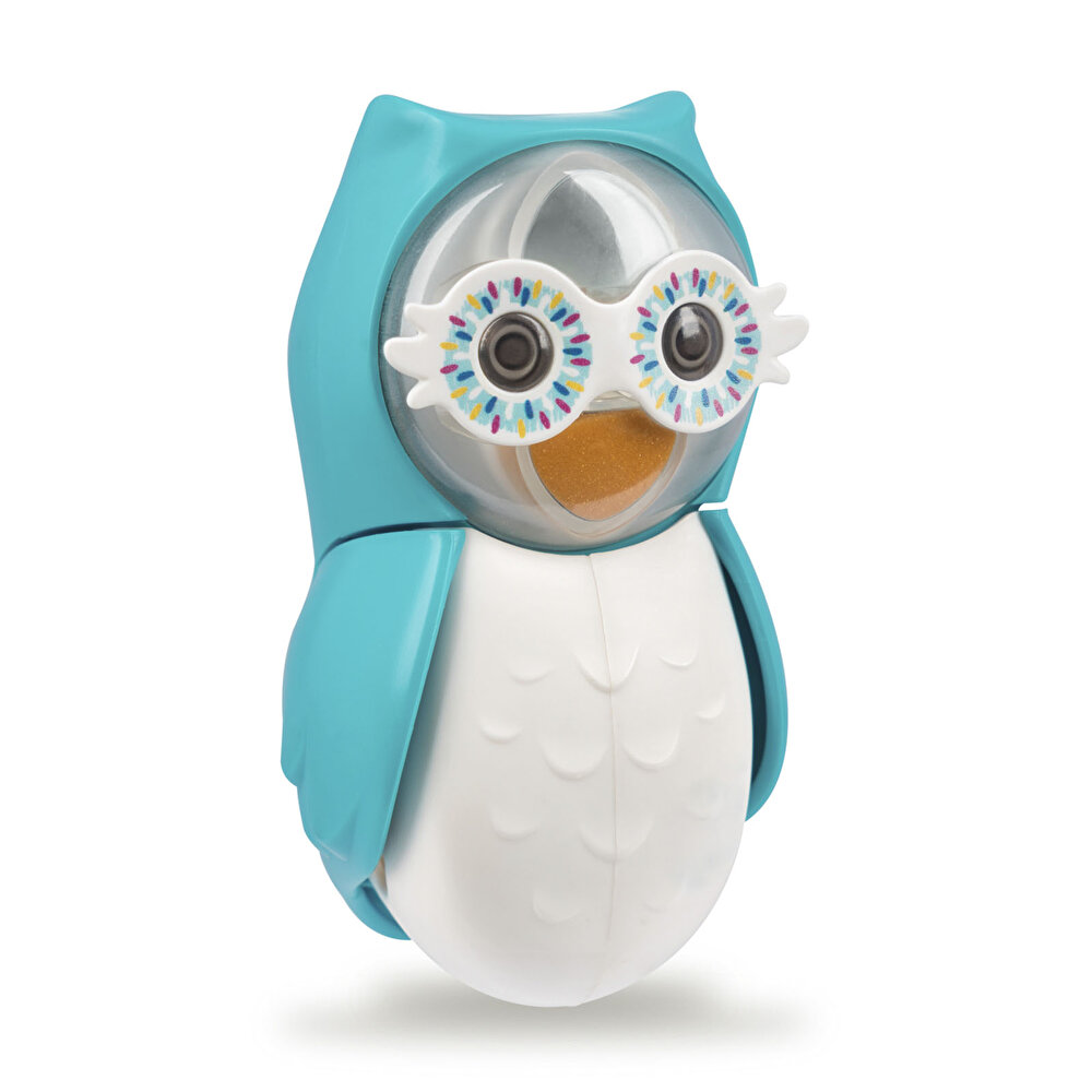 Baykuş Figürlü Kum Saatli Fırça Saklama Kabı - Asortili