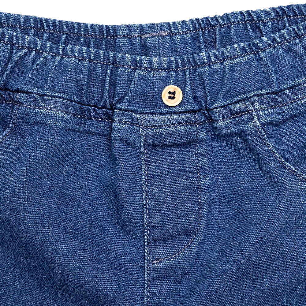 Flowers Kız Denim Pantolon Kız Bebek