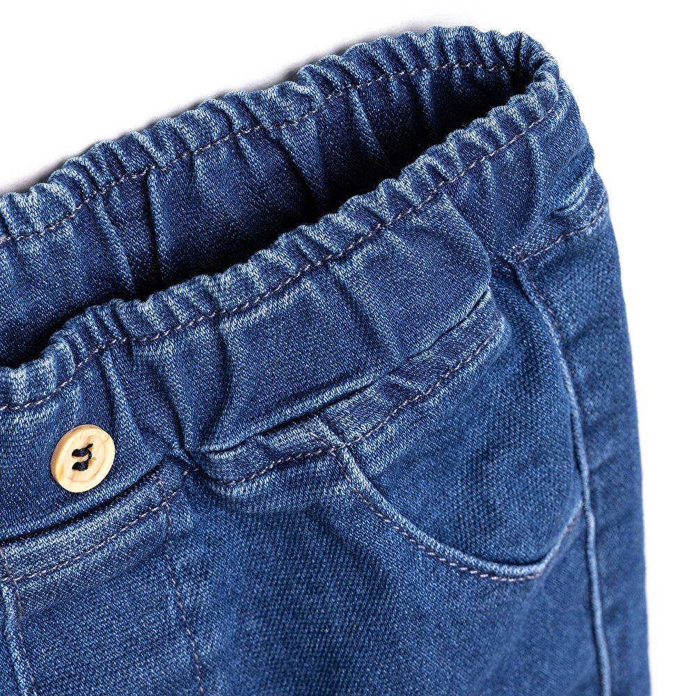 Flowers Kız Denim Pantolon Kız Bebek