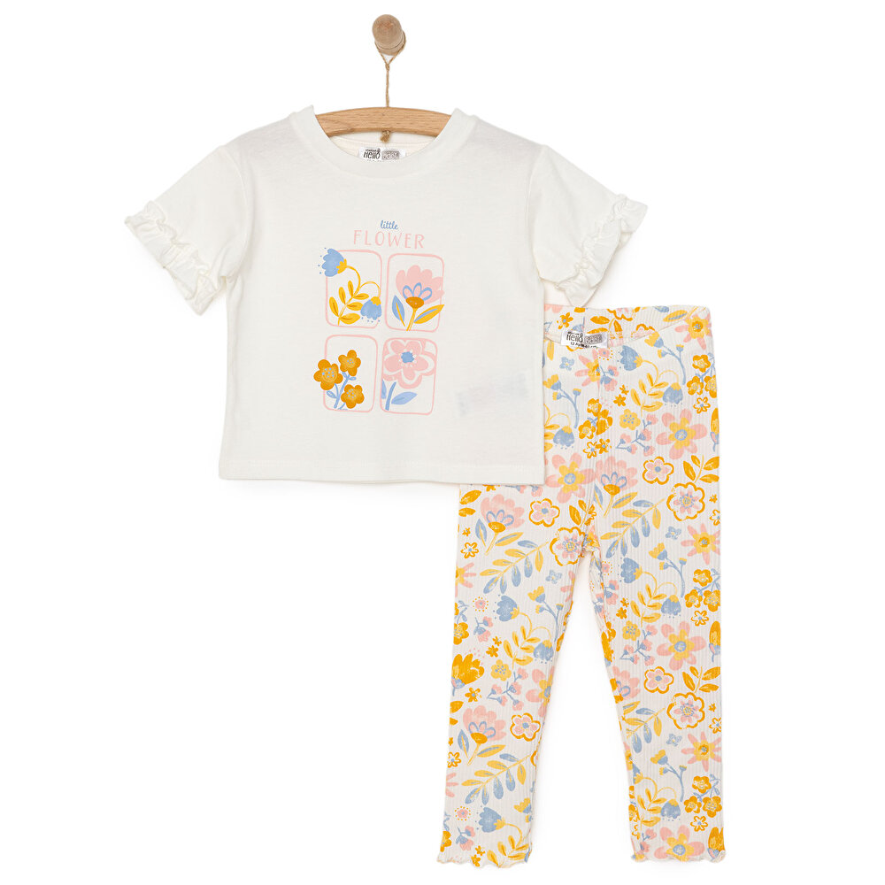 Flowers Kız Tshirt-Tayt Kız Bebek