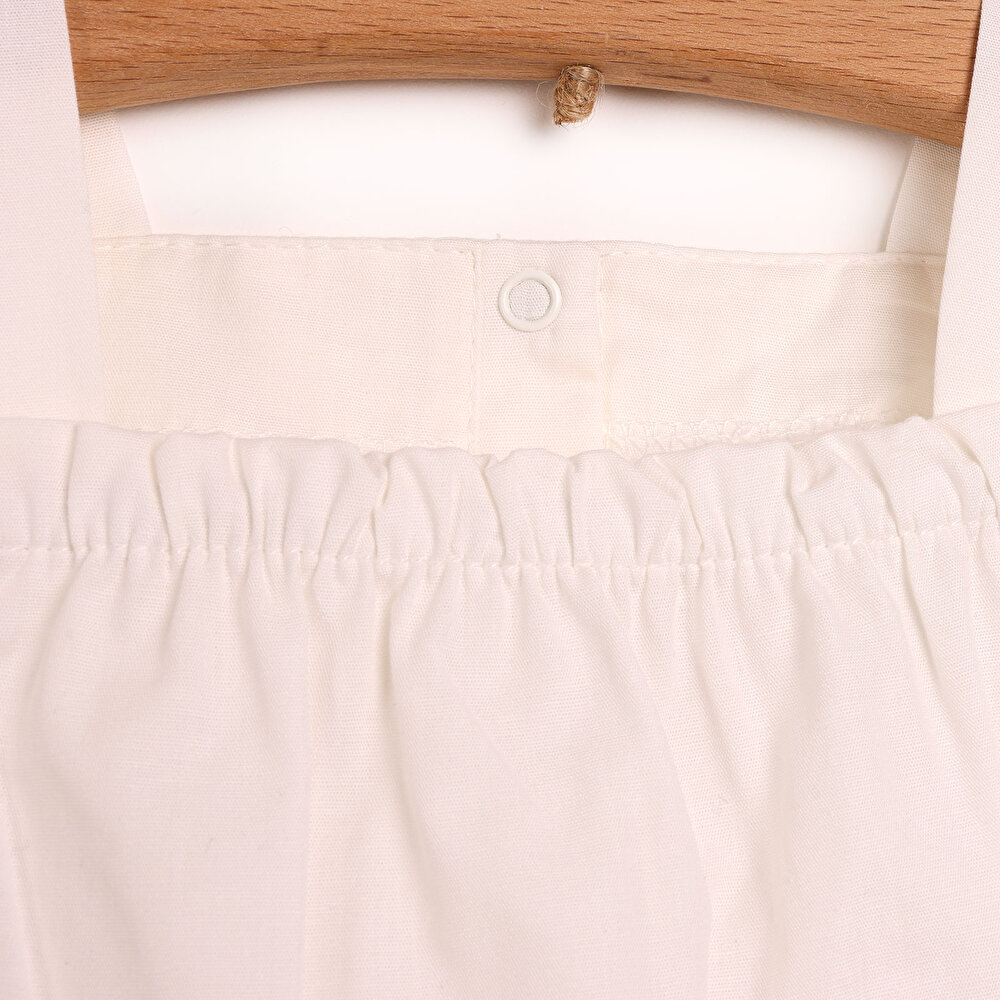 Fruit Season Büzgü Detaylı Poplin Bluz - Tayt Takım Kız Bebek