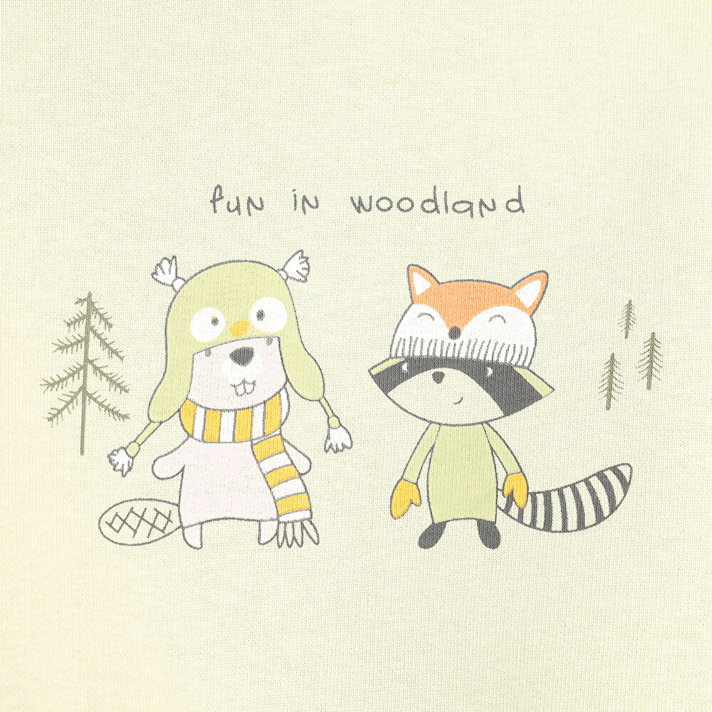 Fun In Woodland Sweatshirt-Patiksiz Alt Erkek Bebek
