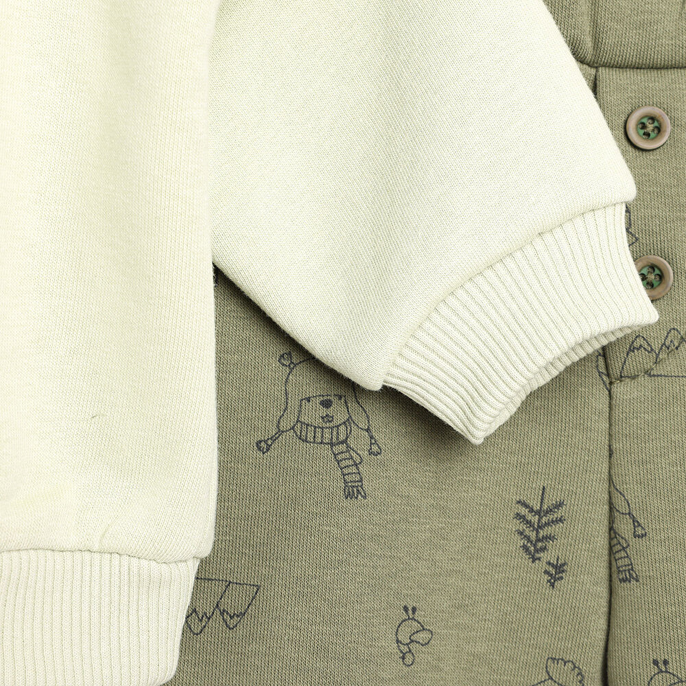 Fun In Woodland Sweatshirt-Patiksiz Alt Erkek Bebek