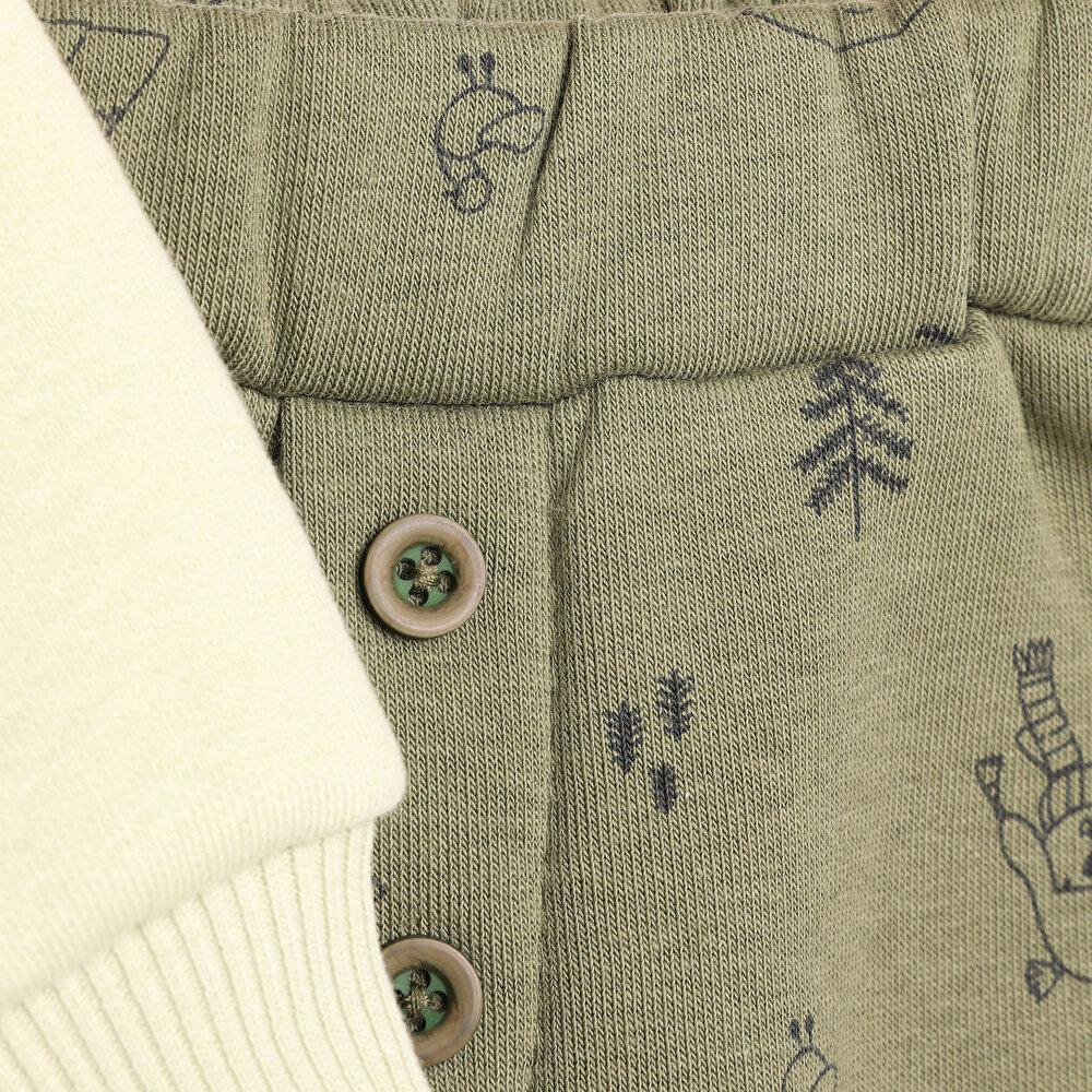 Fun In Woodland Sweatshirt-Patiksiz Alt Erkek Bebek