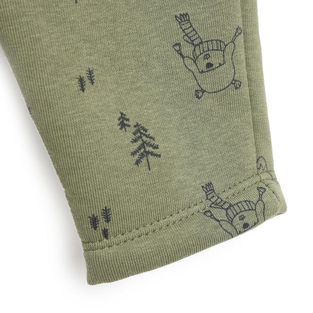 Fun In Woodland Sweatshirt-Patiksiz Alt Erkek Bebek