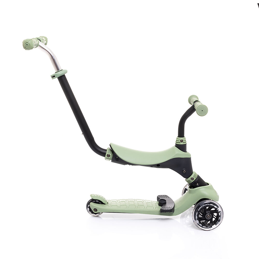 Funride 5 özellikli Oturaklı Işıklı  Tekerlekli 3 Tekerlekli Scooter