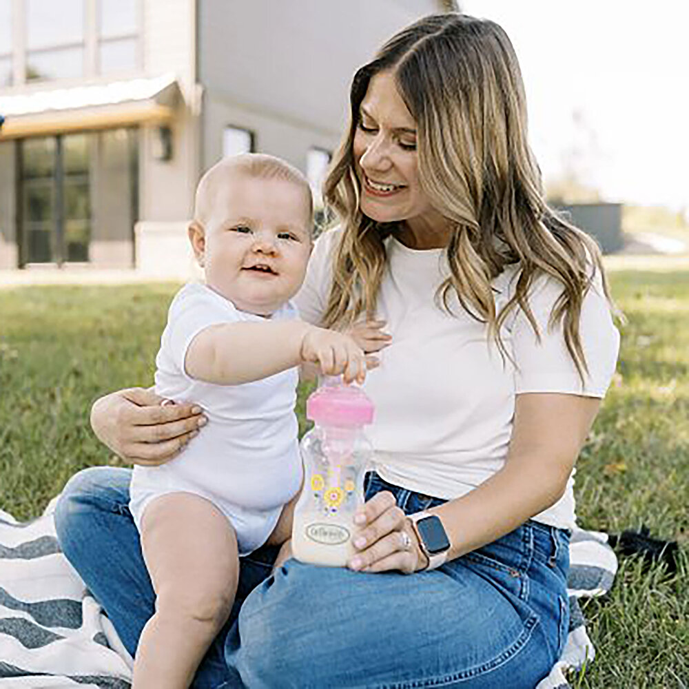 DB 3610 Geniş Ağız Anti-Kolik Options+ PP Biberon Pembe Hediye set