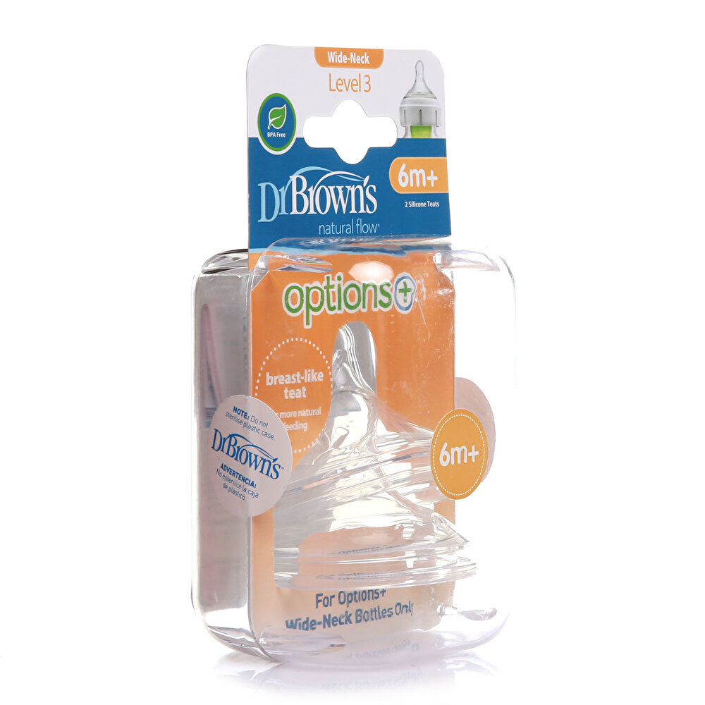 DB 3201 Dr Browns Geniş Ağız Options+ Biberon Emziği 6ay+