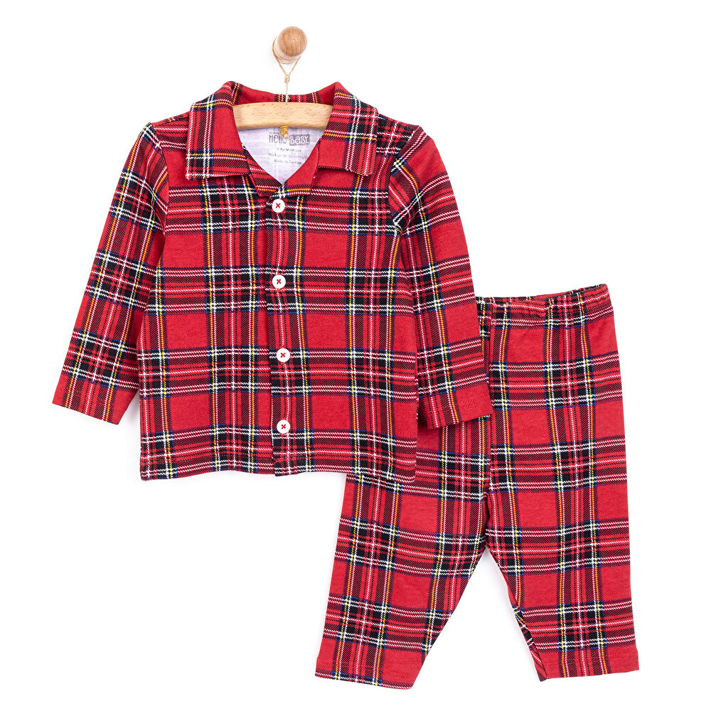 Gömlek Yaka Pijama Takımı Erkek Bebek