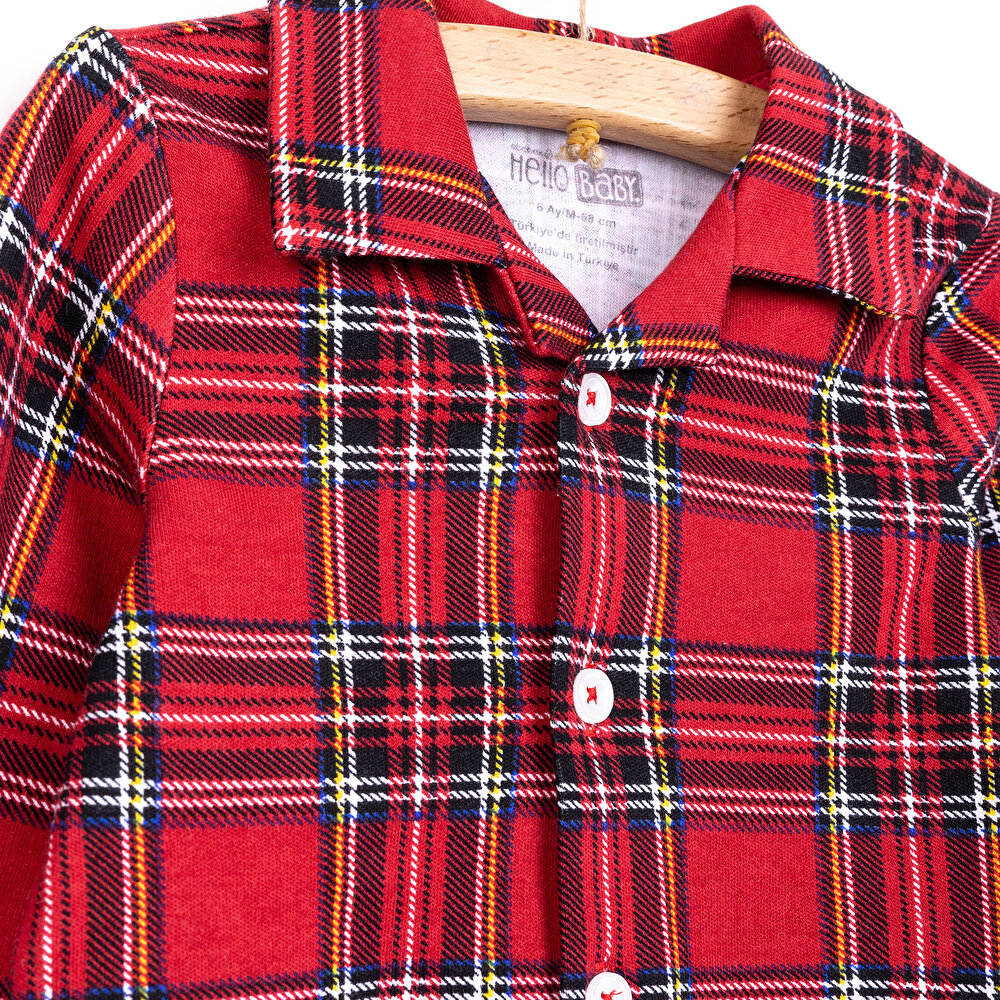 Gömlek Yaka Pijama Takımı Erkek Bebek