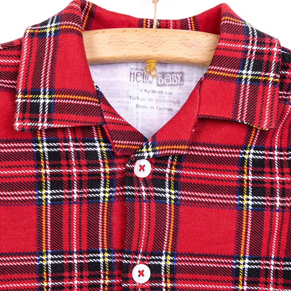 Gömlek Yaka Pijama Takımı Erkek Bebek