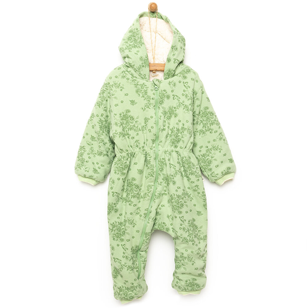 Green Lilac Welsoft Patiksiz Tulum Kız Bebek