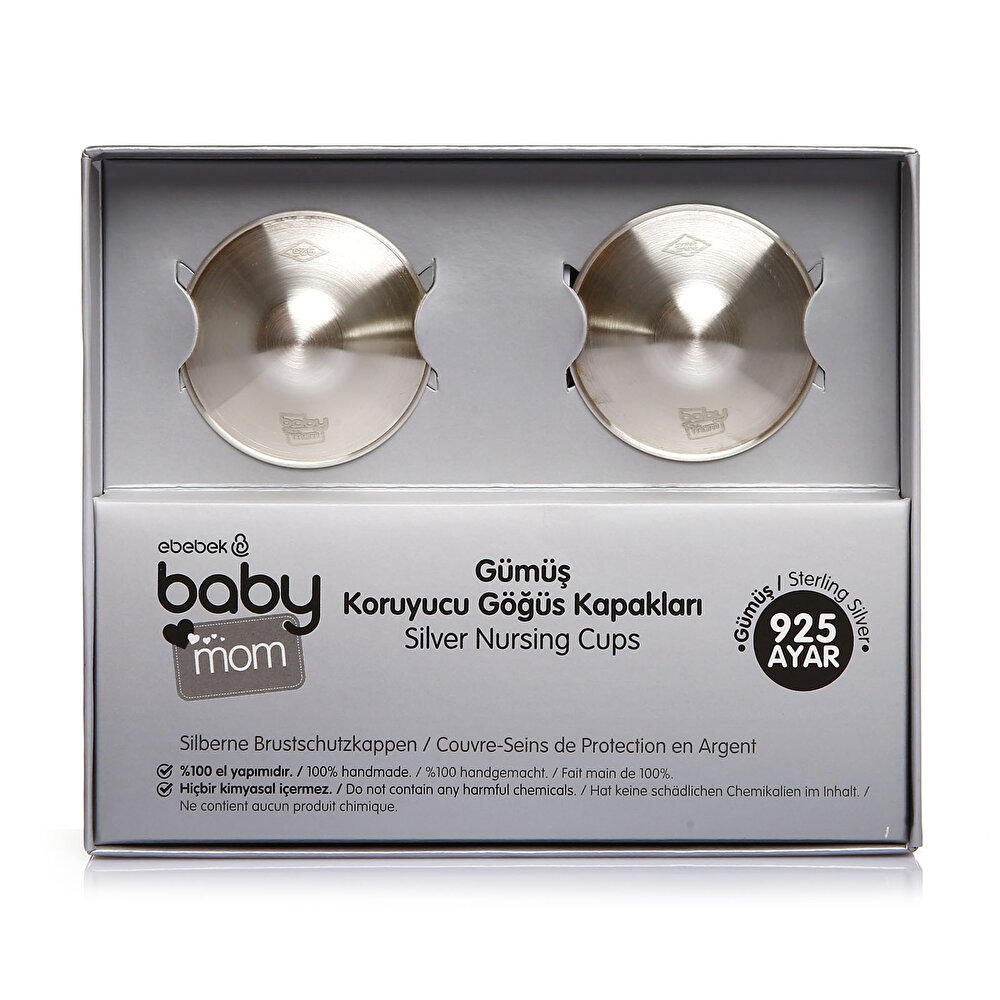 Gümüş Göğüs Ucu Koruyucu Kapak 2'li 925 Ayar