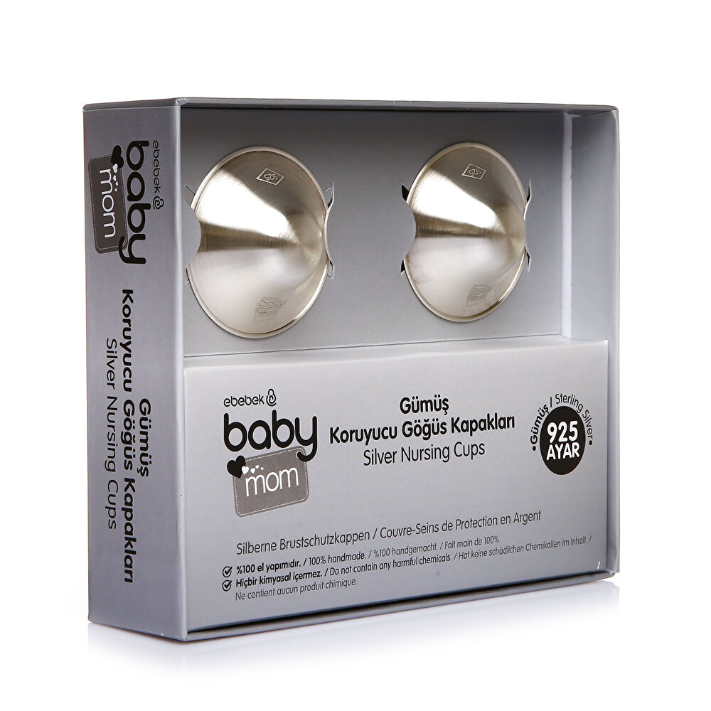 Gümüş Göğüs Ucu Koruyucu Kapak 2'li 925 Ayar