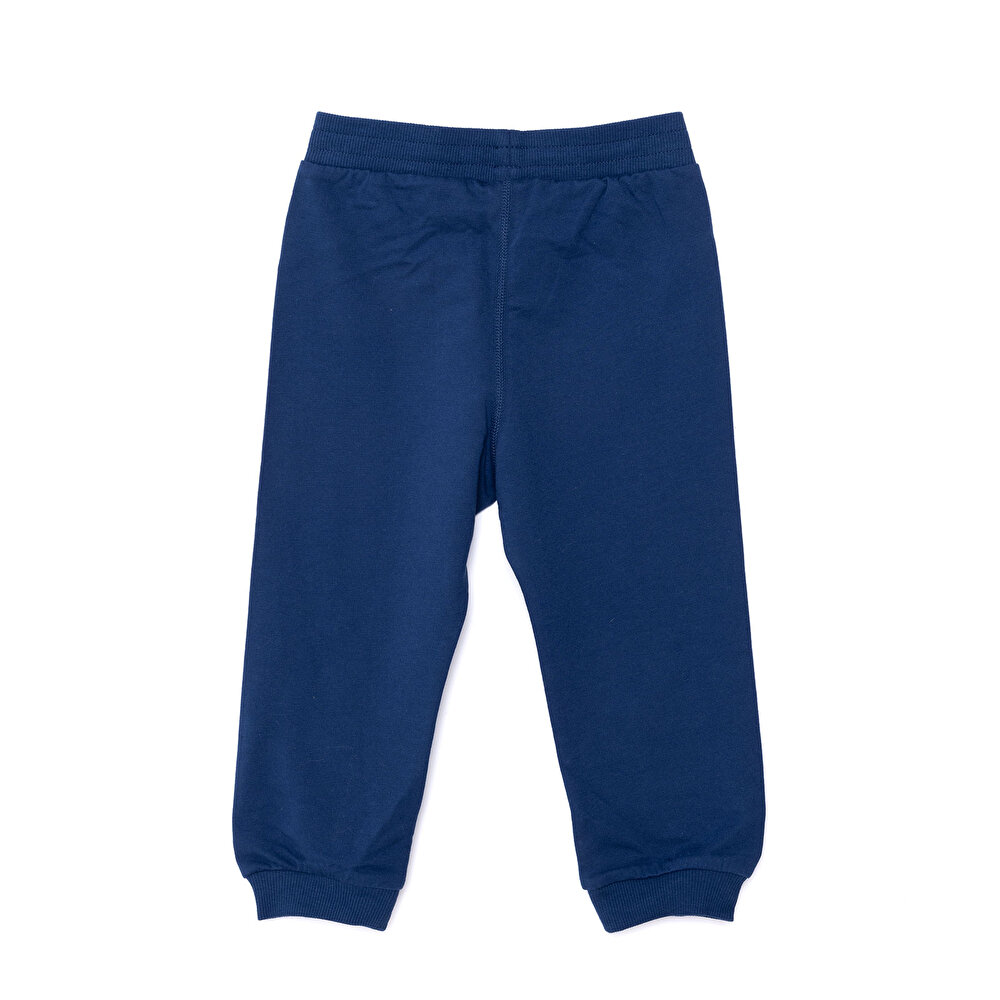 Erkek Bebek Eşofman Alt Şardonlu Kumaş Ribana Paça Gri