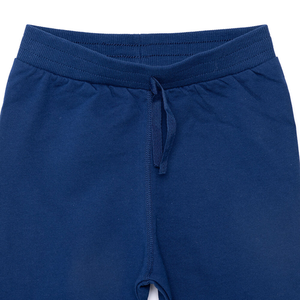 Erkek Bebek Eşofman Alt Şardonlu Kumaş Ribana Paça Gri