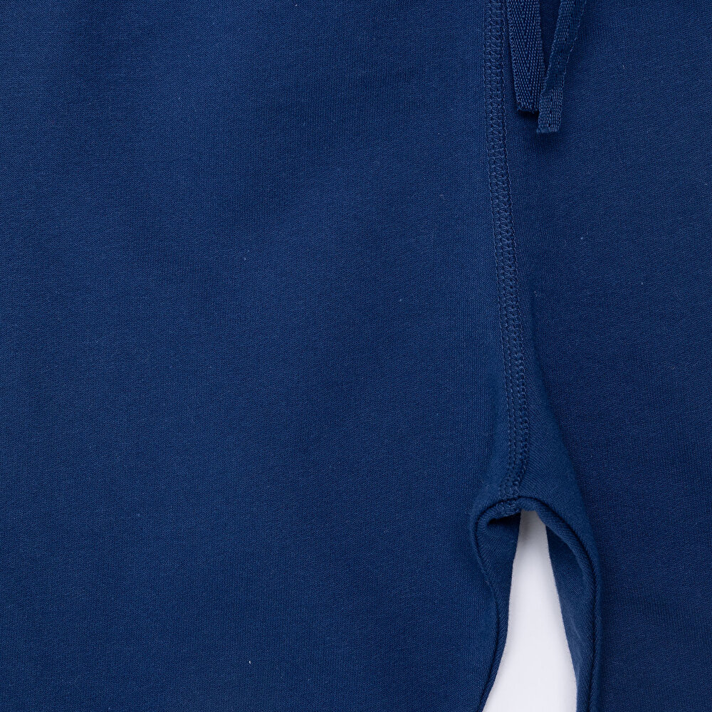 Erkek Bebek Eşofman Alt Şardonlu Kumaş Ribana Paça Gri