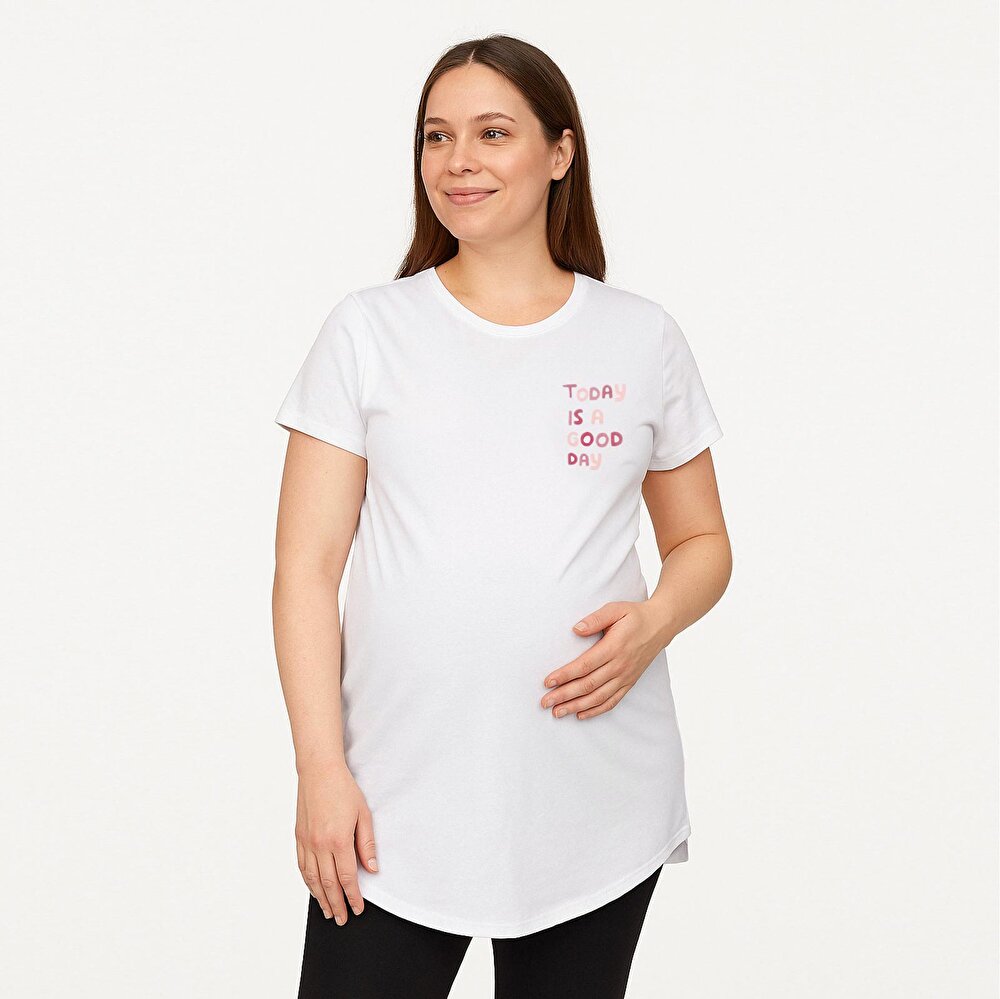 Hamile Kısa Kol Tshirt