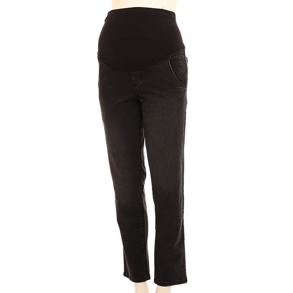 Hamile Denim Pantolon Düz Paça