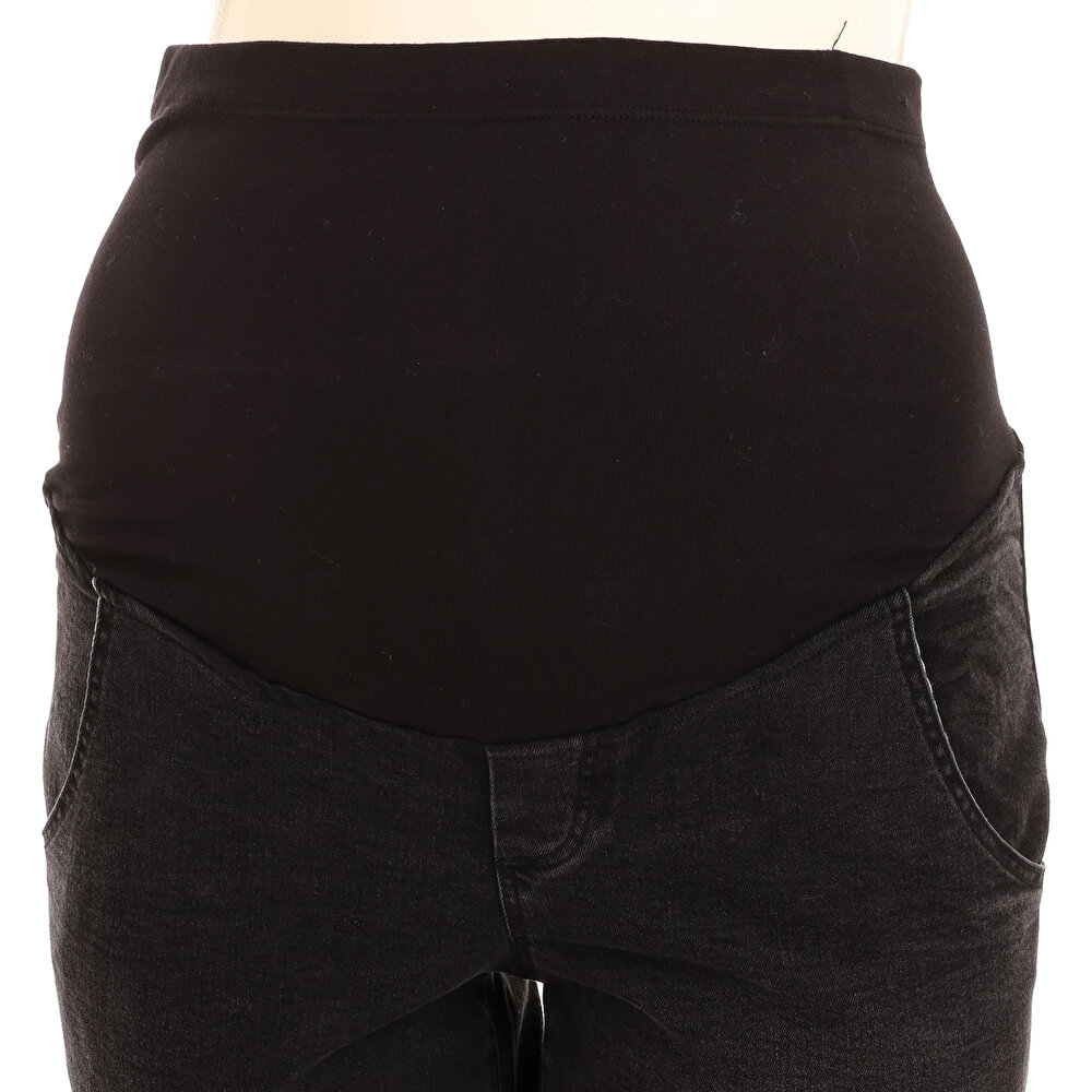 Hamile Denim Pantolon Düz Paça