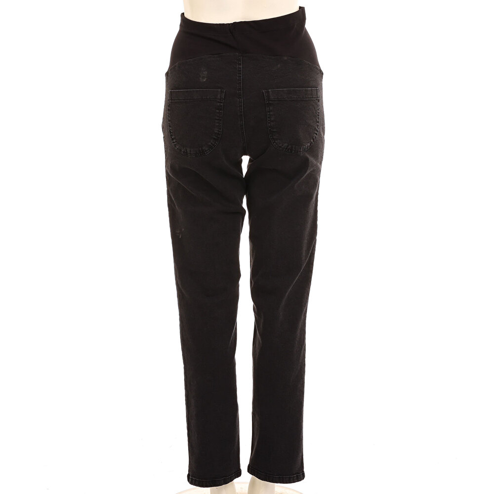 Hamile Denim Pantolon Düz Paça