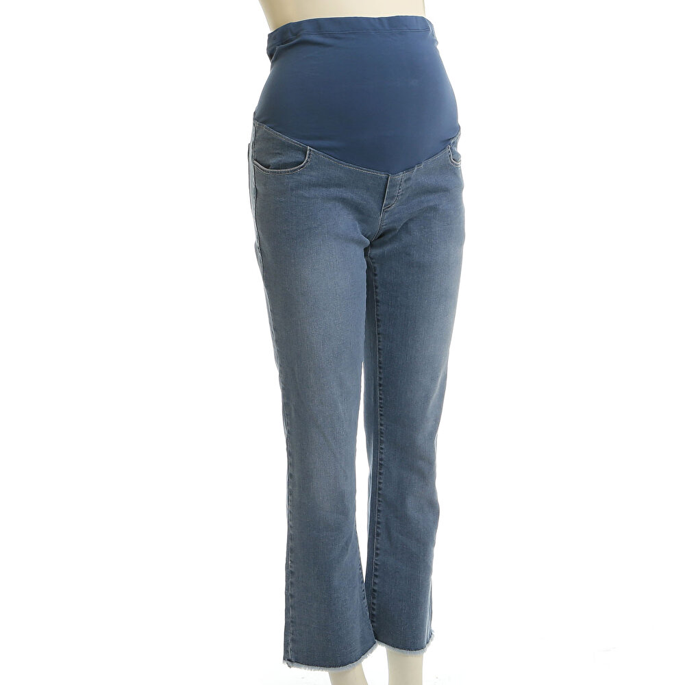 Hamile Denim Pantolon Geniş Paça