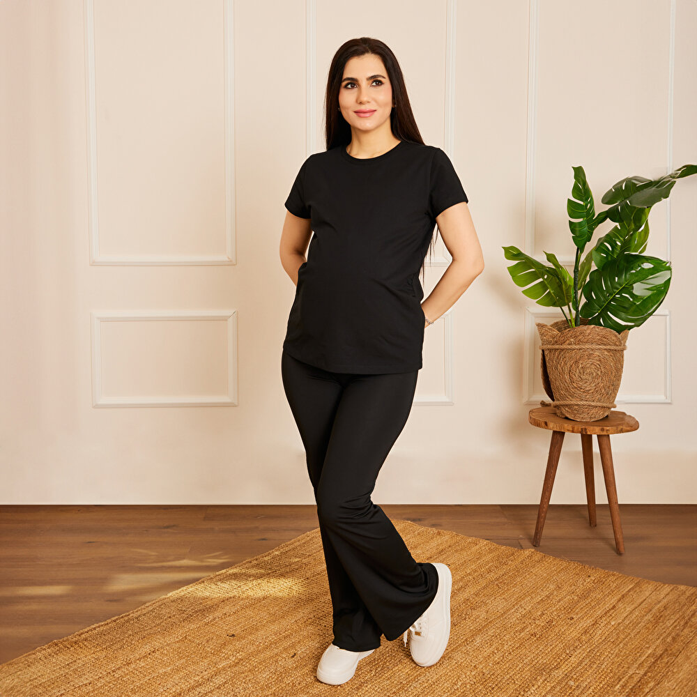 Hamile Kısa Kol Tshirt Anne Giyim