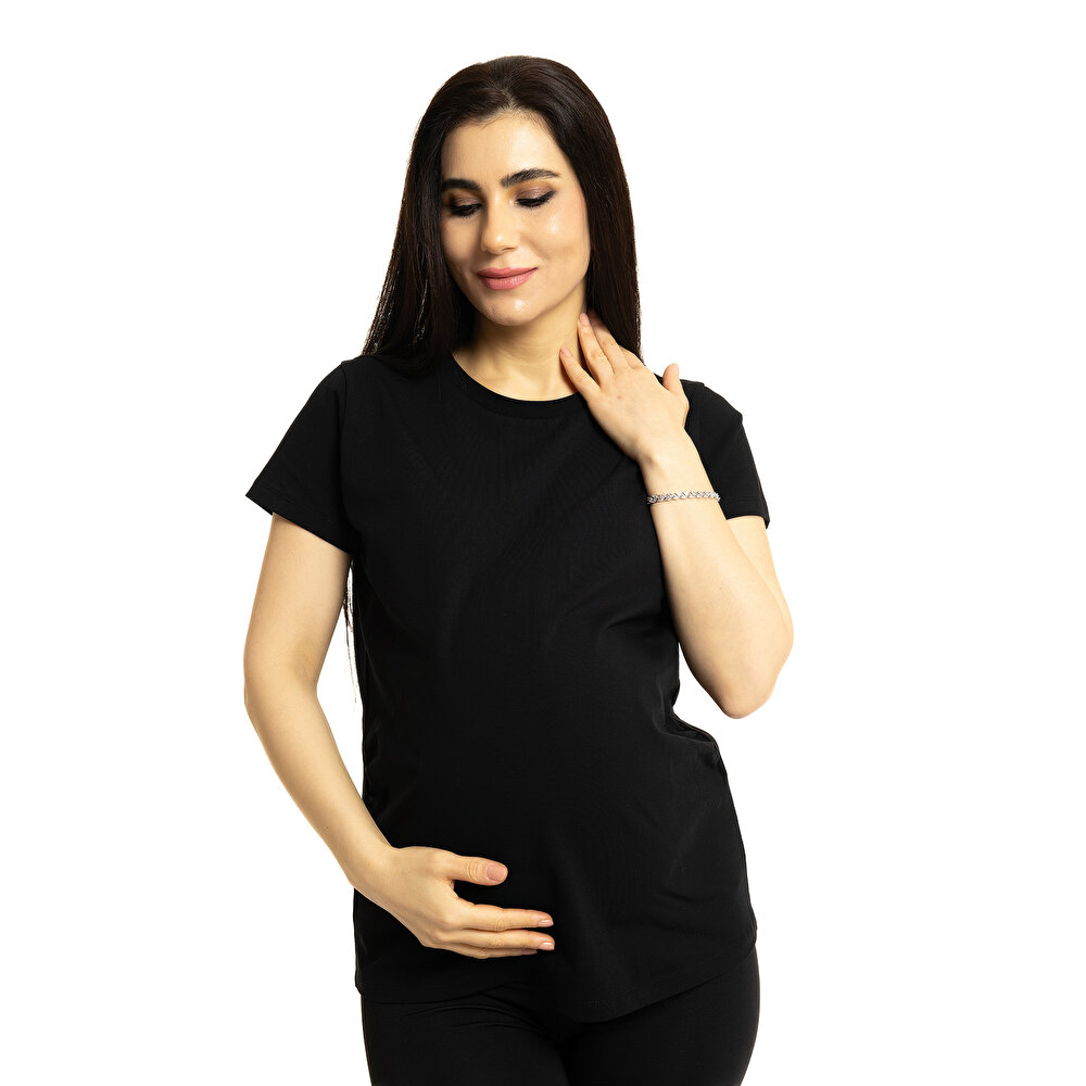 Hamile Kısa Kol Tshirt Anne Giyim