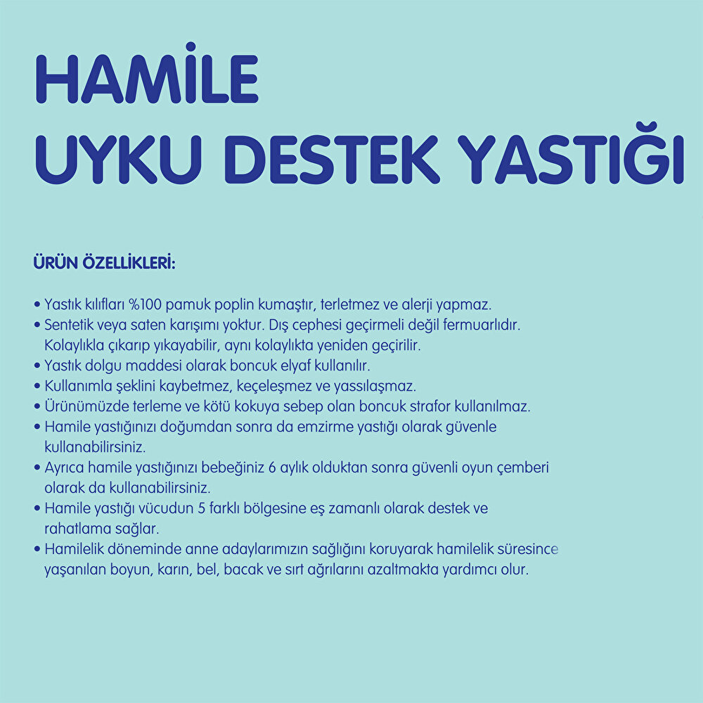 Hamile Uyku Destek Yastığı