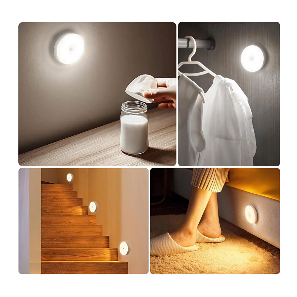 Hareket Sensörlü ve Taşınabilir Led Gece Lambası