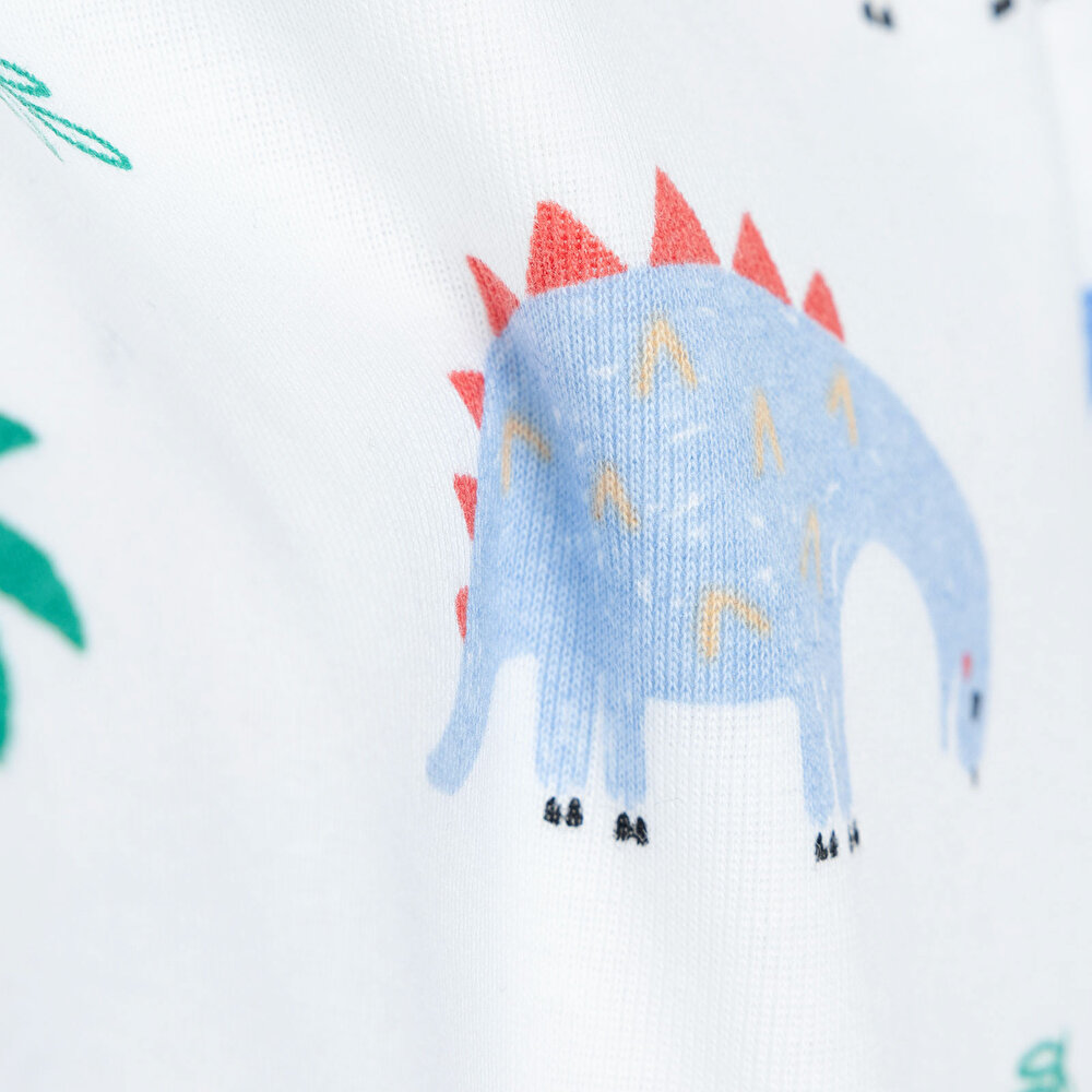 Hayvan Desenli Kısa Kol Body Erkek Bebek