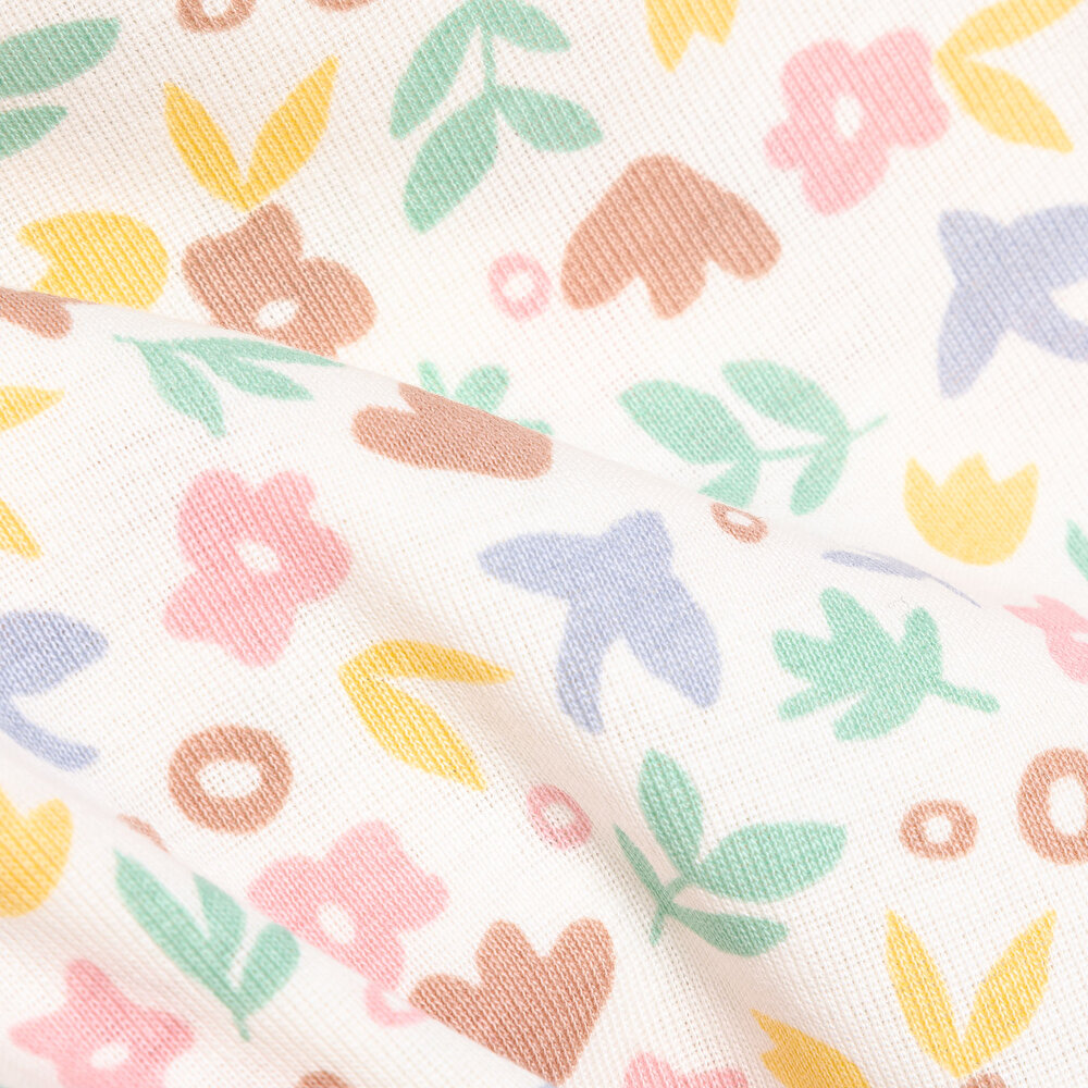 Hayvan Desenli Kısa Kol Body Kız Bebek