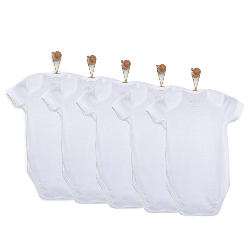 Beyaz Kısa Kol Body